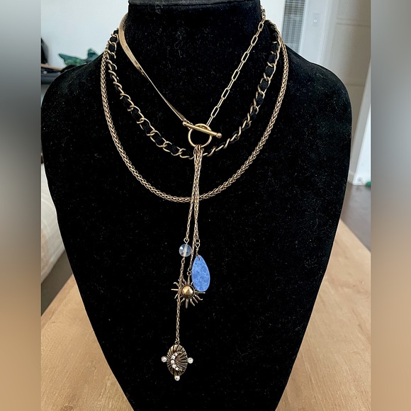 Free People Jewelry - Free People multi strand sun and moon necklace NWT